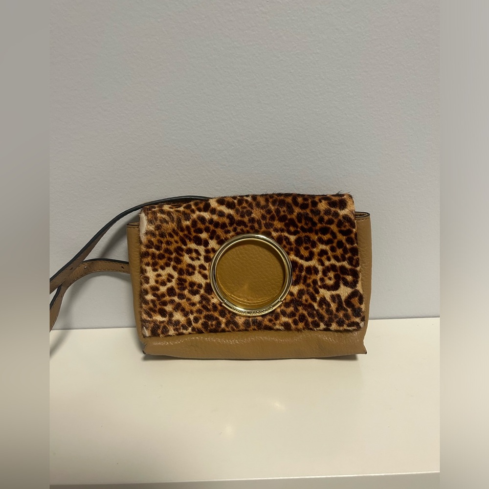 Vince Camuto Cheetah Print Cross Body Purse